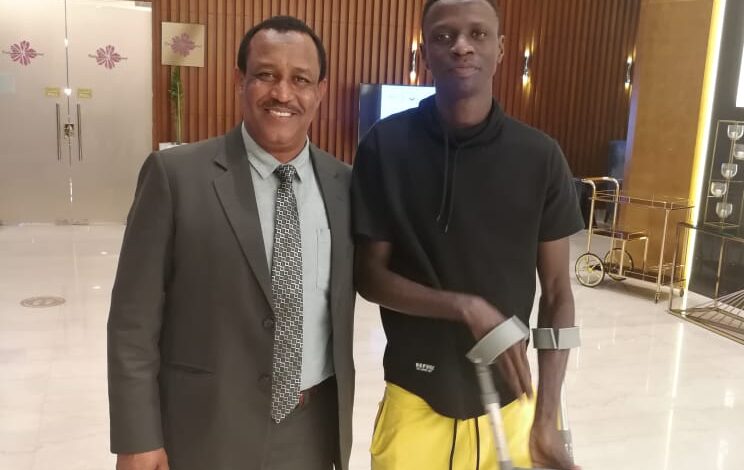 لاعب المريخ التش يبدأ مراحل التأهيل 1 IMG 20210115 WA0053