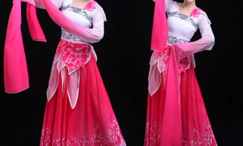 womens chinese folk dance costumes pink blue water sleeves hanfu fairy classical dance yangko umbrella dance cosplay dresses w02260 800x800 1 780x470 1