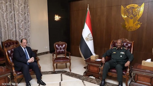 لقاء البرهان و رئيس المخابرات المصري