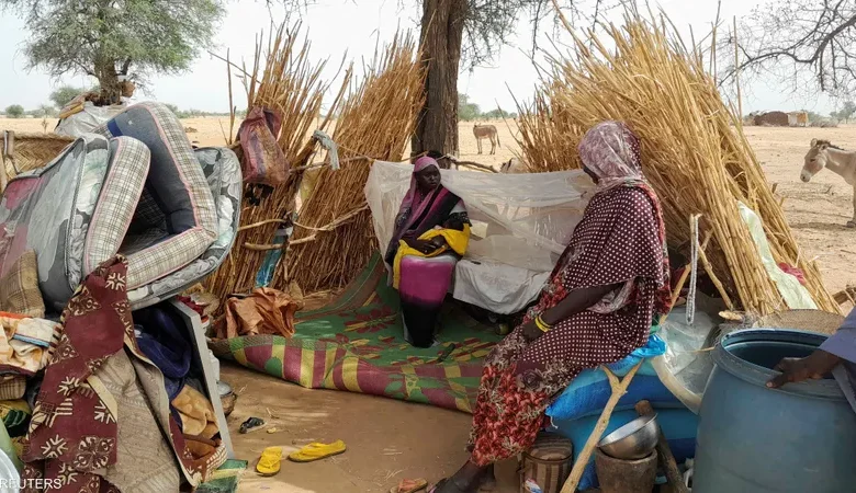 سودانيات ضائعات وبلا مأوى في تشاد 1 سودانيات ضائعات وبلا مأوى في تشاد
