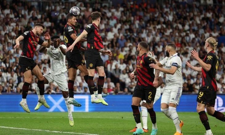 ريال مدريد يتعادل مع مانشستر سيتي في ذهاب قبل نهائي دوري أبطال أوروبا 1 ريال مدريد الإسباني