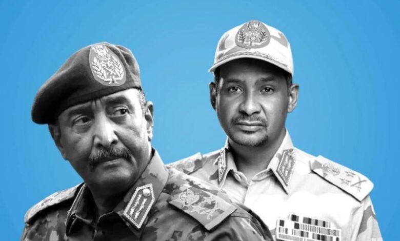 ماذا بعد فشل مُفاوضات جدّة لوقف حرب الجِنرالات في السودان؟ وأين يَكمُنُ الخلل؟ وما هي الشّروط الثلاثة اللّازمة لتحقيق أهدافها؟ 1 حميدتي و البرهان 810x541 1