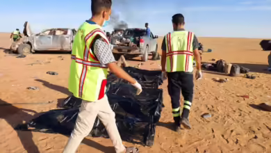 وفاة 7 سودانيين نازحين بانقلاب سيارة