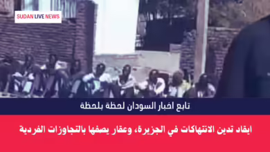 ايقاد تدين الانتهاكات في الجزيرة، وعقار يصفها بالتجاوزات الفردية