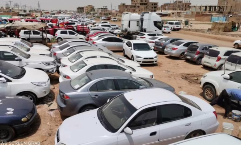 حصر 2850 سيارة منهوبة ومدمرة بمحيط السوق المركزي في الخرطوم 1 حصر 2850 سيارة منهوبة ومدمرة