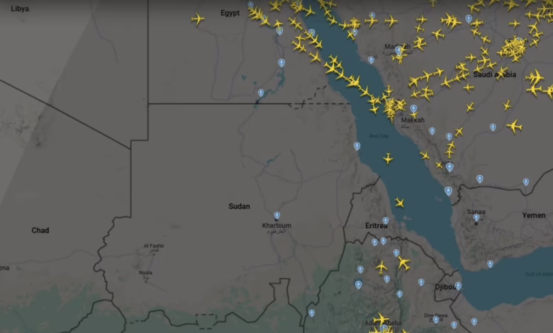 بالصورة .. الاجواء السودانية خالية من مرور الطيران رغم اعلان استئناف الرحلات 1 IMG 6963