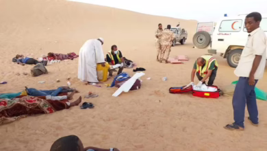 فاجعة جديدة تضرب السودانيين: 12 مهاجراً سودانياً بينهم نساء وأطفال يلقون حتفهم في حادث مروع بليبيا!