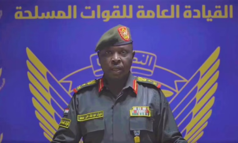 بيان جديد من الناطق الرسمي باسم الجيش السوداني 1 الناطق الرسمي باسم الجيش السوداني