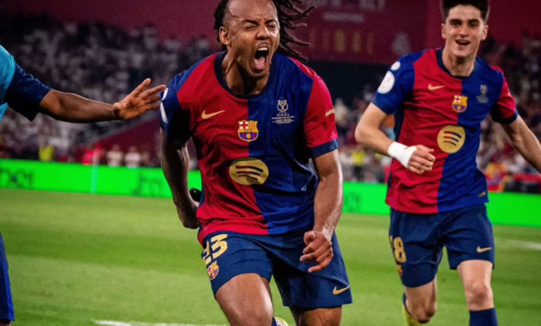 برشلونة يمدد عقد جول كوندي حتى 2030 لتعزيز استقرار الدفاع 1 برشلونة يمدد عقد جول كوندي حتى 2030 لتعزيز استقرار الدفاع