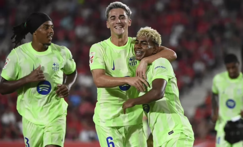 برشلونة يستهل حملة الدفاع عن لقب الدوري الإسباني بفوز عريض على مايوركا 1 برشلونة يستهل حملة الدفاع عن لقب الدوري الإسباني بفوز عريض على مايوركا