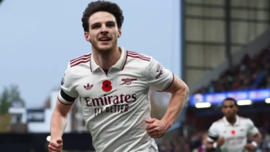 رايس يهدي هدفه لعمته الراحلة ويقود آرسنال للفوز ضد بيرنلي