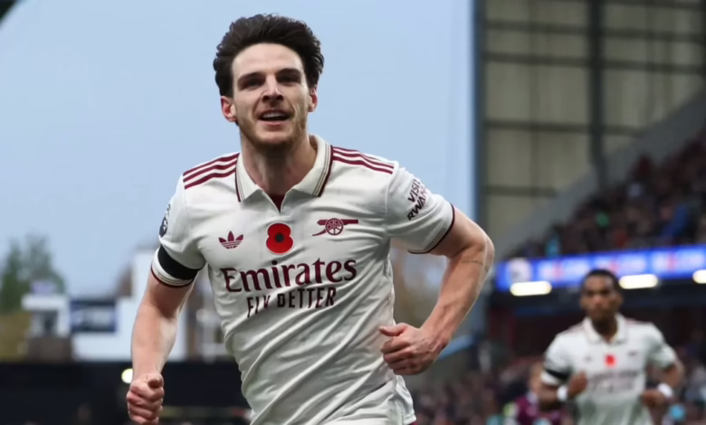 رايس يهدي هدفه لعمته الراحلة ويقود آرسنال للفوز ضد بيرنلي