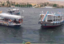 مركب سياحي في نهر النيل بمحافظة الأقصر
