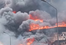 مصفاة الخرطوم في الجيلي بعد تضررها خلال معارك الحرب