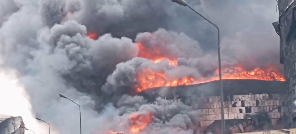 مصفاة الخرطوم في الجيلي بعد تضررها خلال معارك الحرب