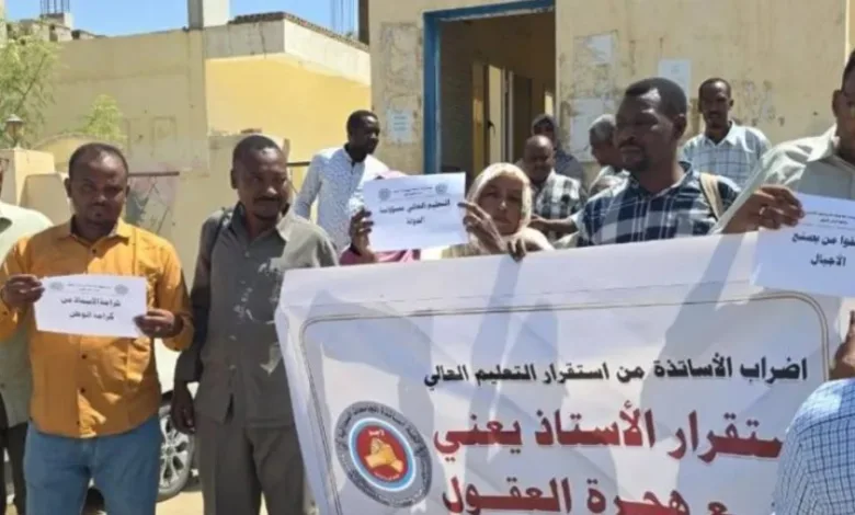 إضراب أساتذة الجامعات