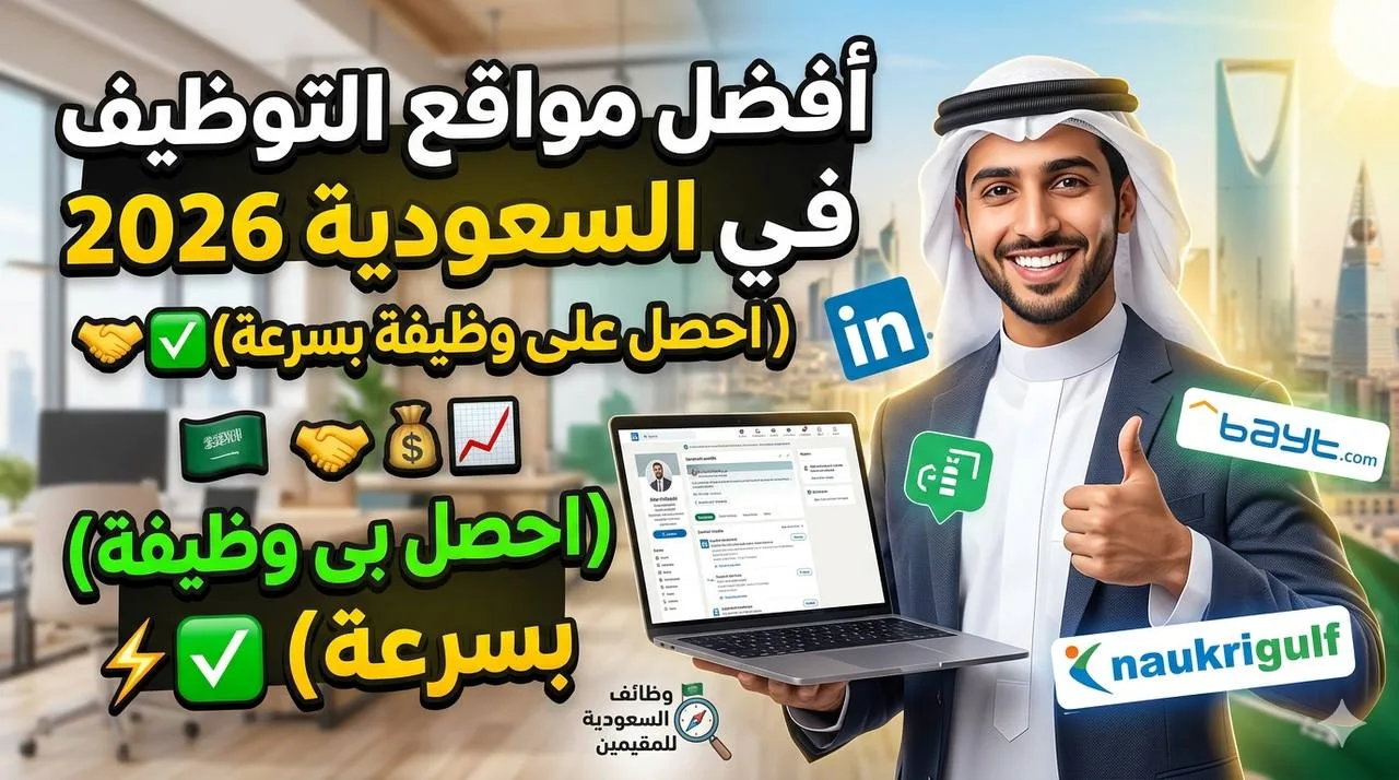 أفضل مواقع التوظيف في السعودية 2026